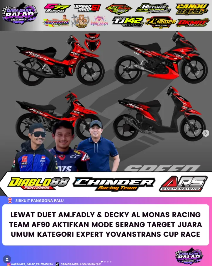 Sebuah tim baru asal Sulawesi Selatan, Monas Racing Team AF90, resmi mengumumkan debut perdananya di ajang tersebut dengan membawa komposisi yang langsung mencuri perhatian publik balap nasional.